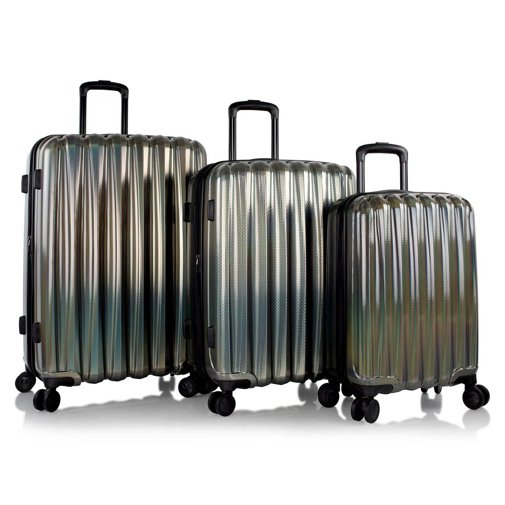 Picture of Heys 10116-0047-S3 Astro Hardside Luggage, Charcoal - Set of 3