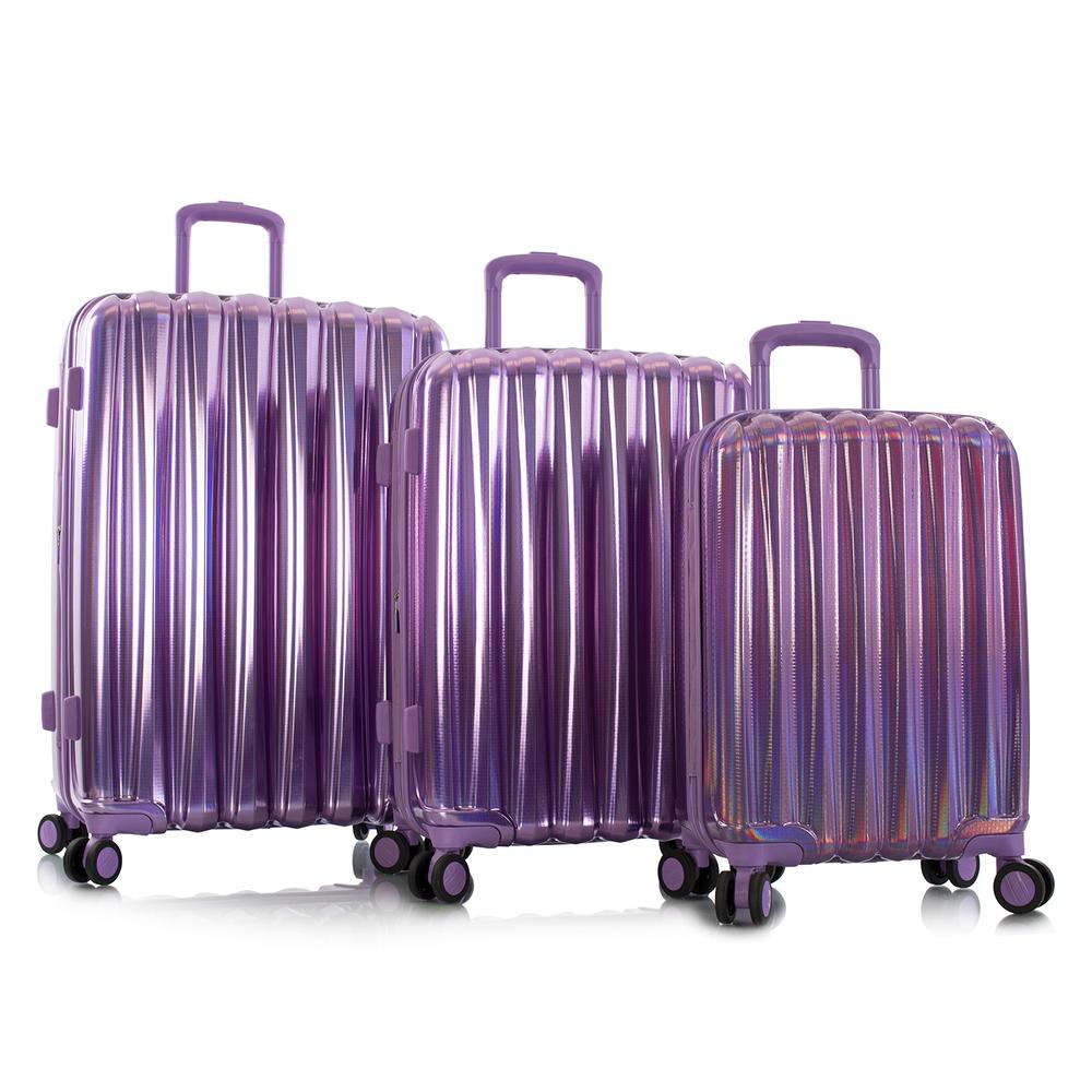 Picture of Heys 10116-0014-S3 Astro Hardside Luggage, Purple - Set of 3