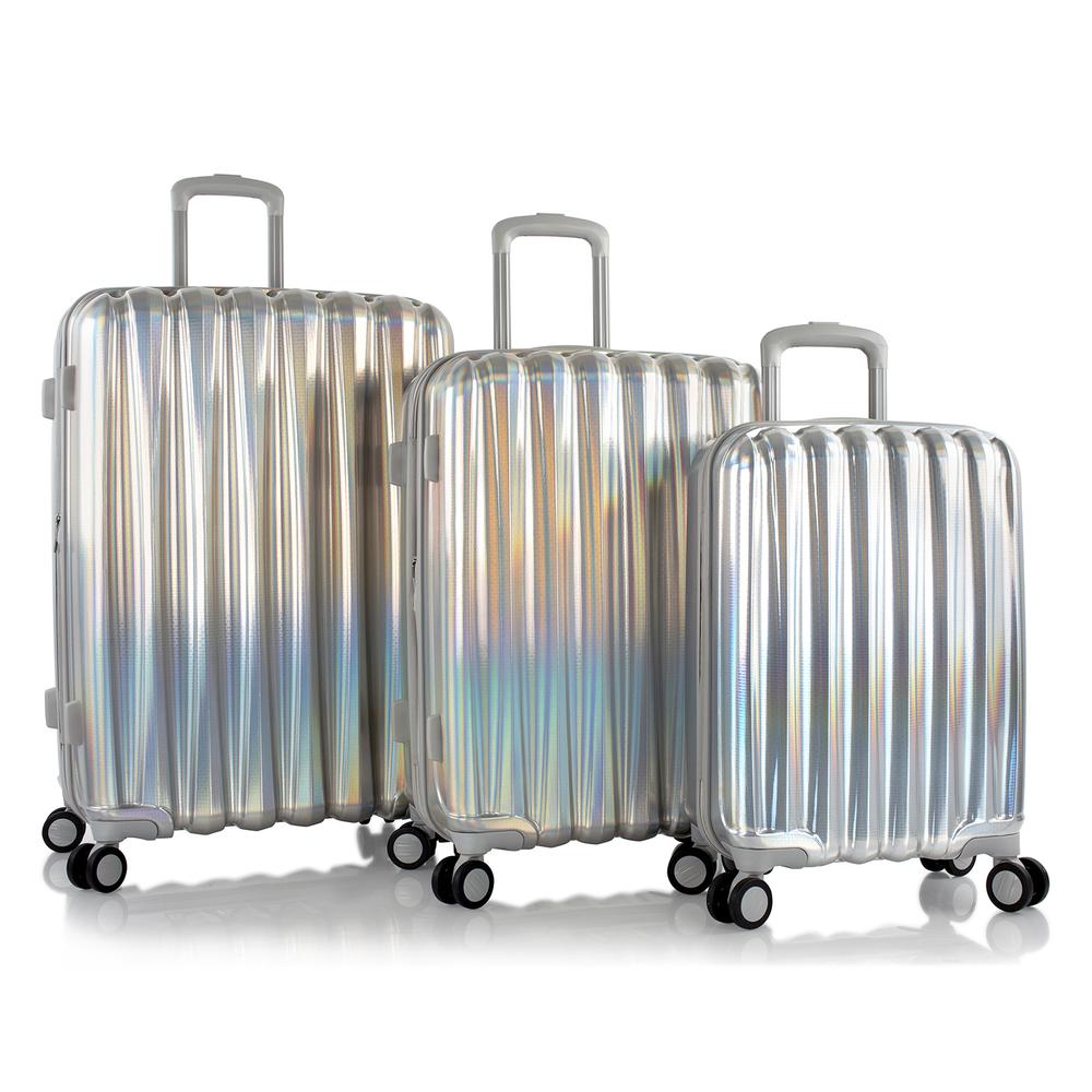 Picture of Heys 10116-0002-S3 Astro Hardside Luggage Set, Silver - Set of 3