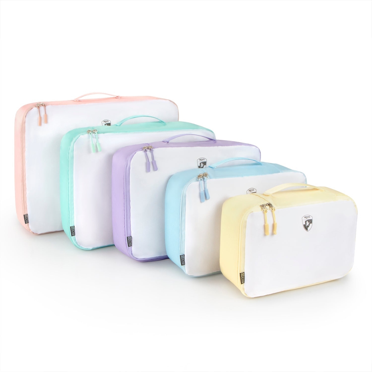 Heys 30118-0997-00 Packing Cube Set, Pastels - One Size - 5 Piece
