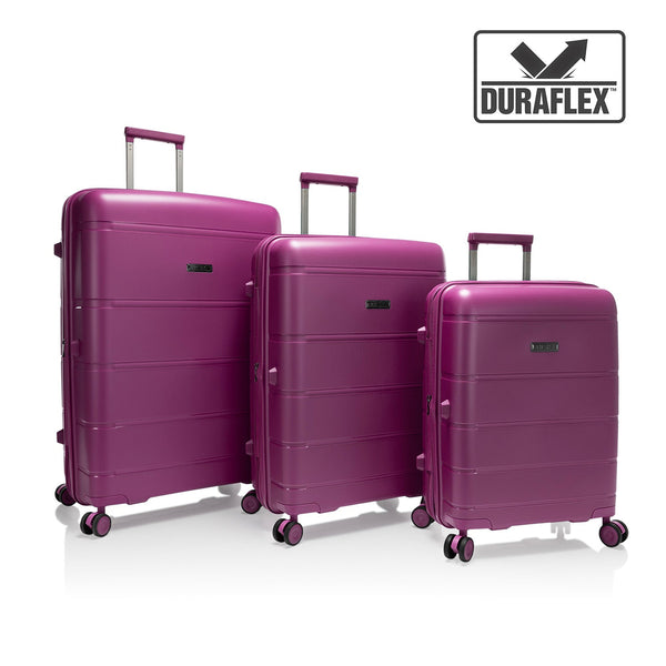 Picture of Heys 10170-0043-S3 Fortis Luggage&#44; Plum - Set of 3