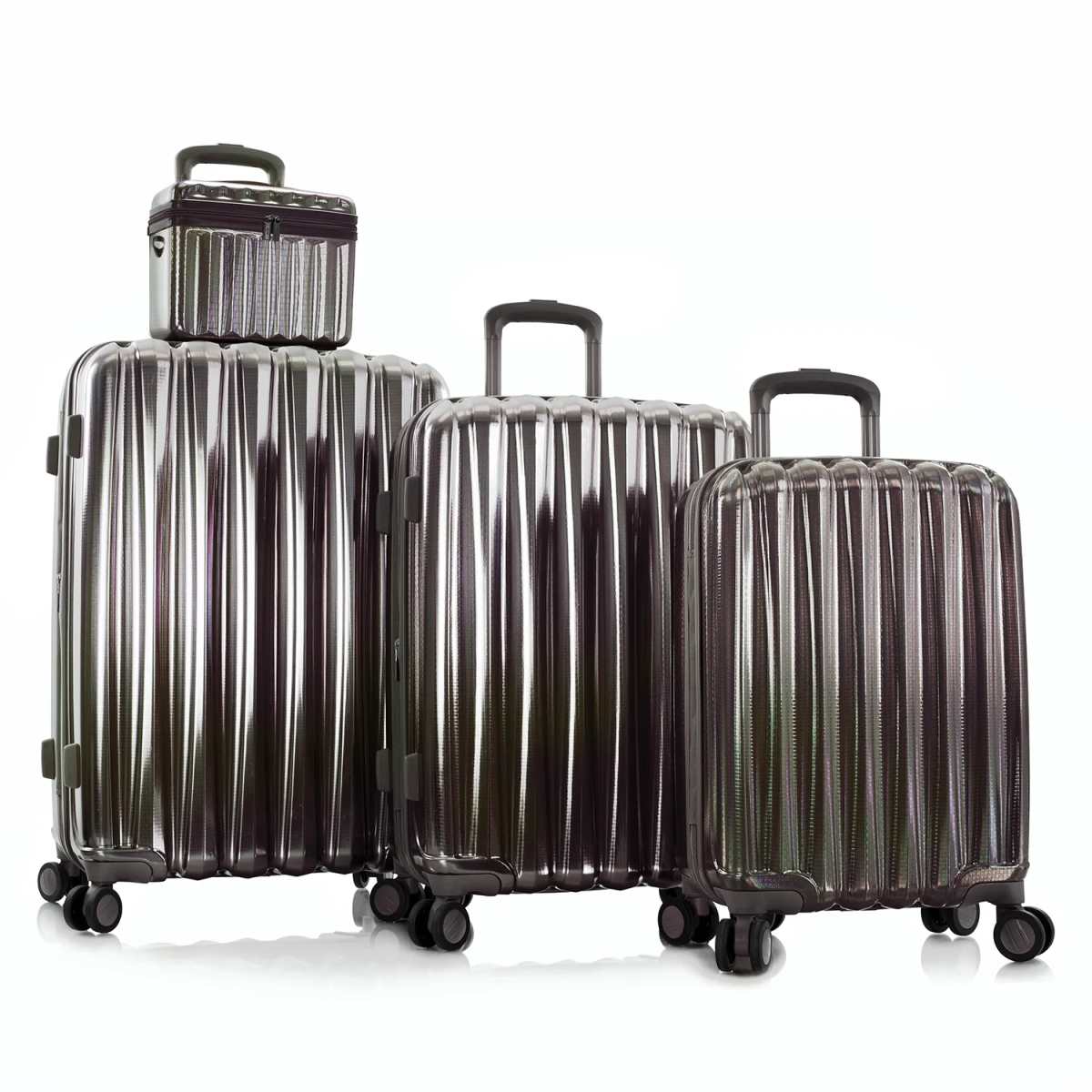Picture of Heys 10116-0047-S4 Astro Luggage Set&#44; Charcoal - 4 Piece