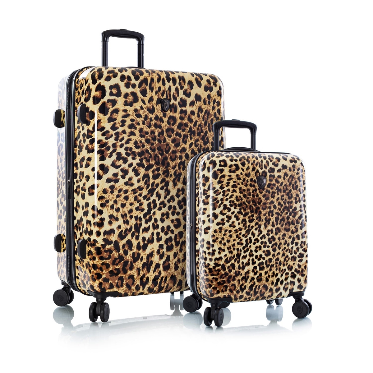 Picture of Heys 13128-3041-S2 21 in. & 30 in. Leopard Fashion Spinner Luggage Set&#44; Brown - 2 Piece