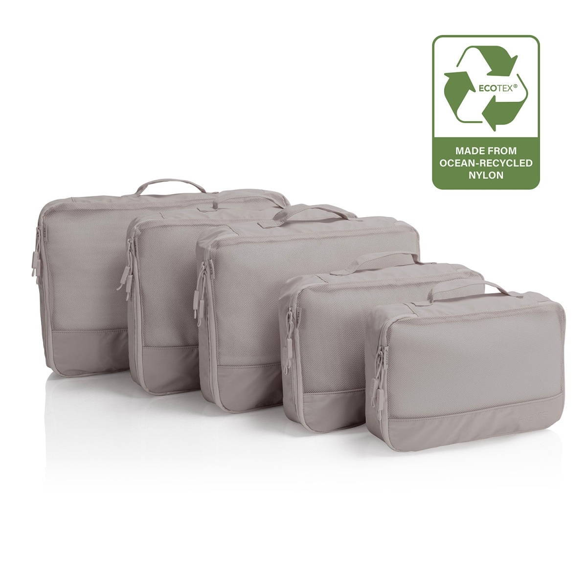 Heys 30140-0143-00 EcoTex Packing Cube Set, Atmosphere - One Size - 5 Piece
