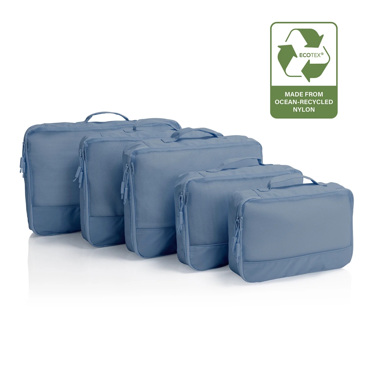 Picture of Heys 30140-0004-00 EcoTex Packing Cube Set&#44; Blue Ocean - One Size - 5 Piece