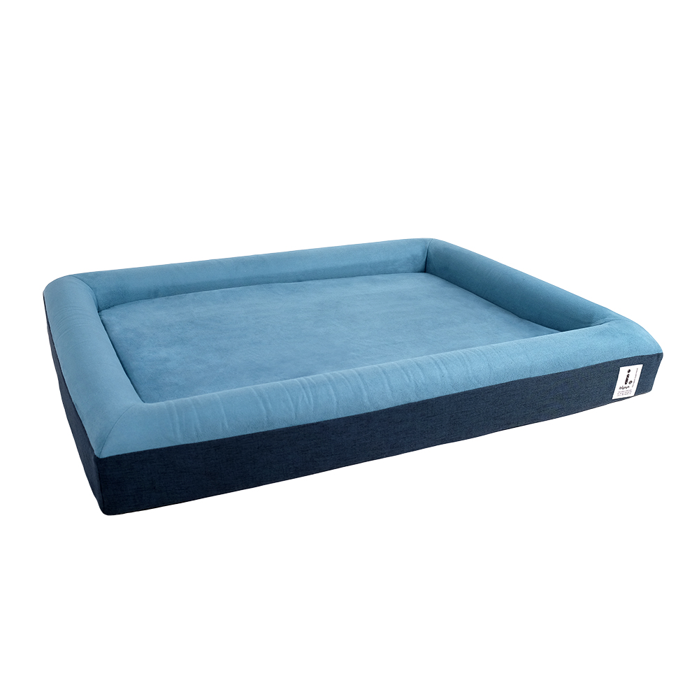 Picture of Ibiyaya FB2292-M-B Deep Sleep Orthopedic Dog Bed&#44; Royal Blue - Medium