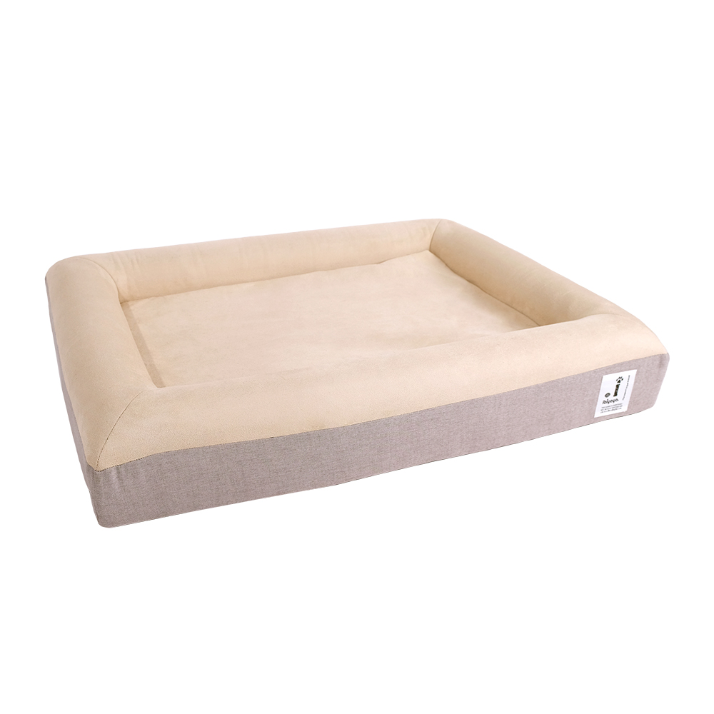 Picture of Ibiyaya FB2292-L-T Deep Sleep Orthopedic Dog Bed&#44; Tan - Large