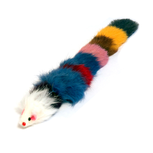 Picture of Iconic Pet 51537 Fur Weasel Toy - Multi-Colored