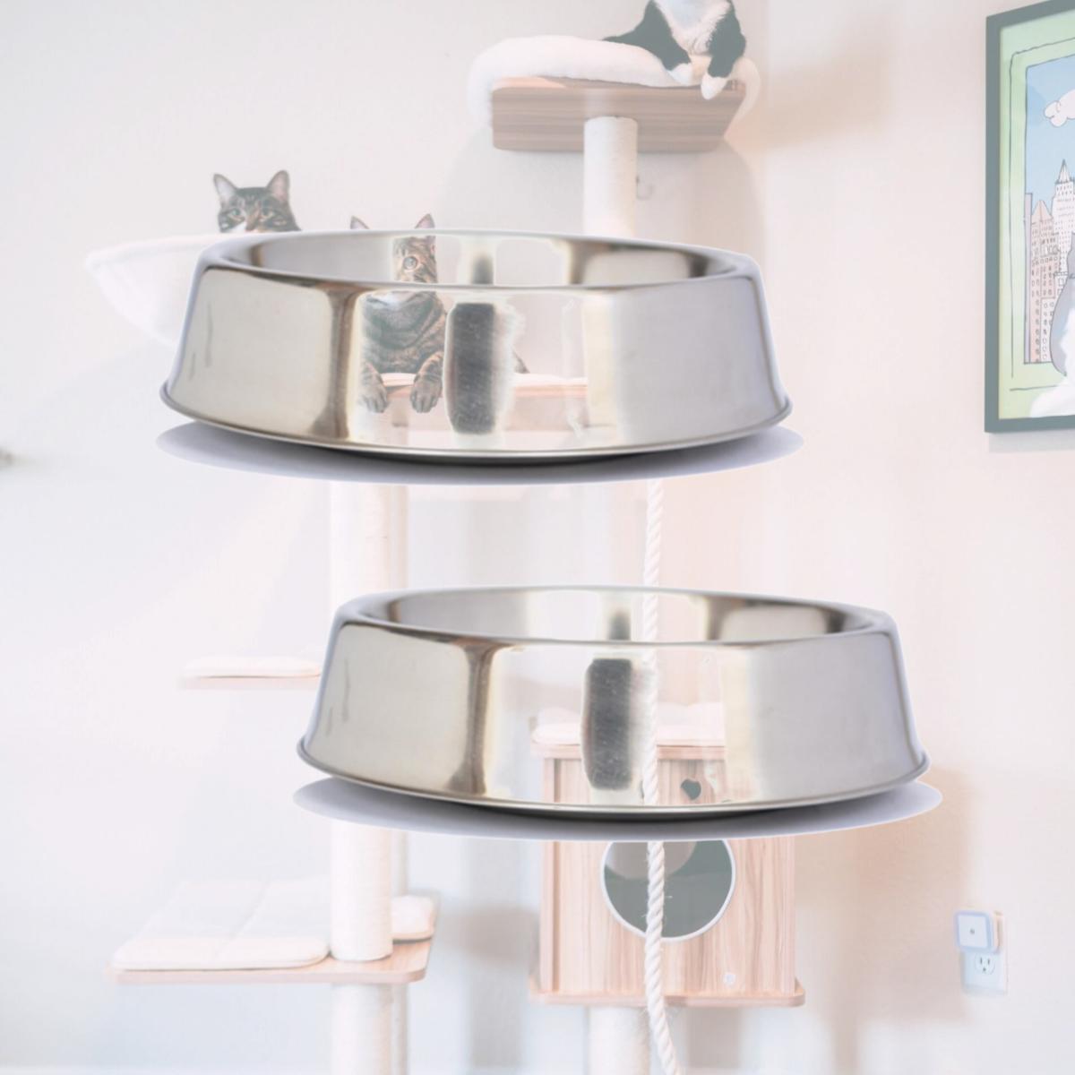 Picture of Iconic Pet 51436 32 oz. Anti Ant Stainless Steel Non Skid Pet Bowl