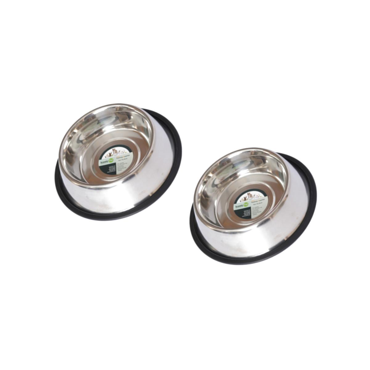 Picture of Iconic Pet 51414 32 oz. Stainless Steel Non-Skid Pet Bowl