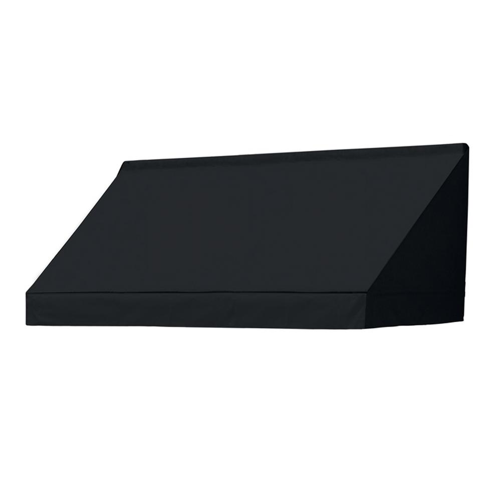 3020964 6 ft. Classic Manually Retractable Awning, Charcoal Grey