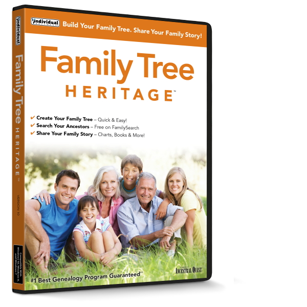 Picture of Individual Software ESD-FD10 Family Tree Heritage 10 Electronic Software