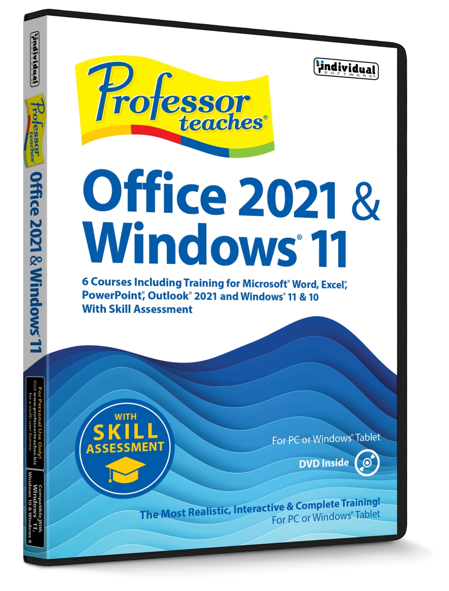 Picture of Individual Software PVE-2116 Professor Teaches Office 2021 & Windows 11 with SA