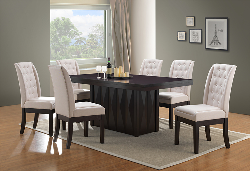D511-T 30 x 39 x 71 in. Wood Modern Rectangular Dinette Dining Room Table - Cappuccino