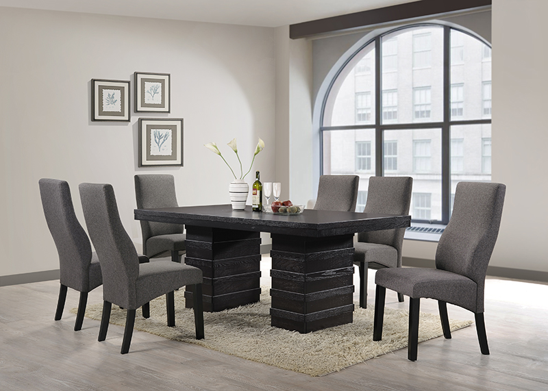 40 x 23 x 18 in. Parson Chairs, Cappuccino - Set of 2