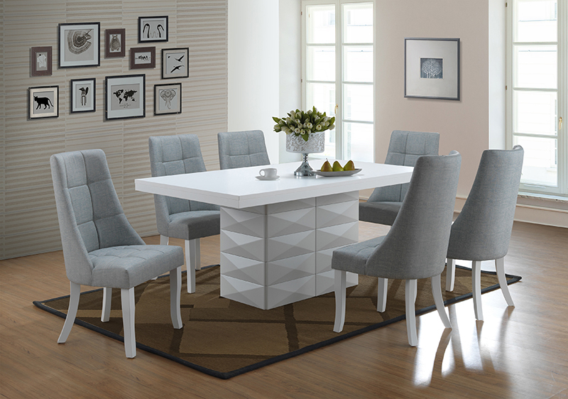 Vinyl Kitchen Dinette Dining Side Chairs, Blue - Set of 2