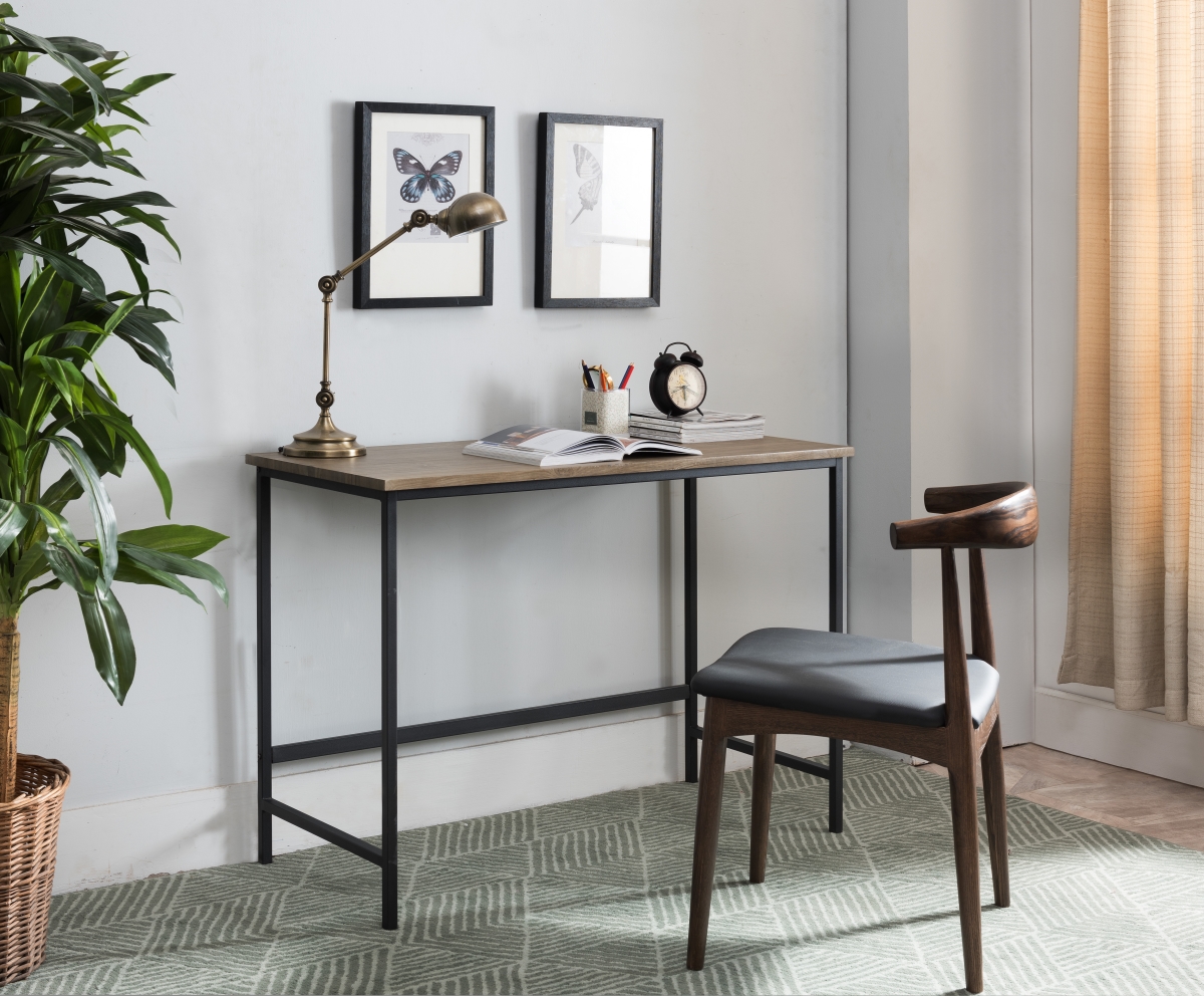 Picture of Inroom Furniture Designs HO1165 Desk Wood Product Metal - Black & Grey