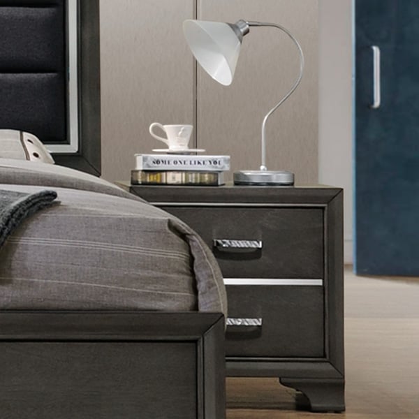 Night Stand - Grey, 24 x 16 x 23.5 in.