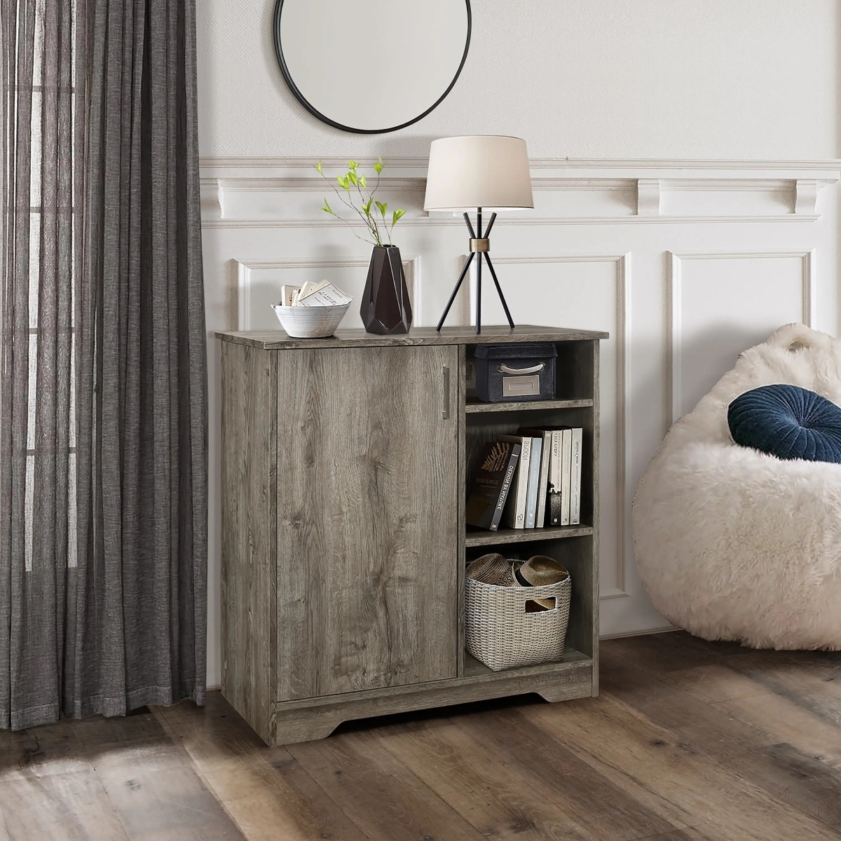 C6093 Accent Cabinet, Oak