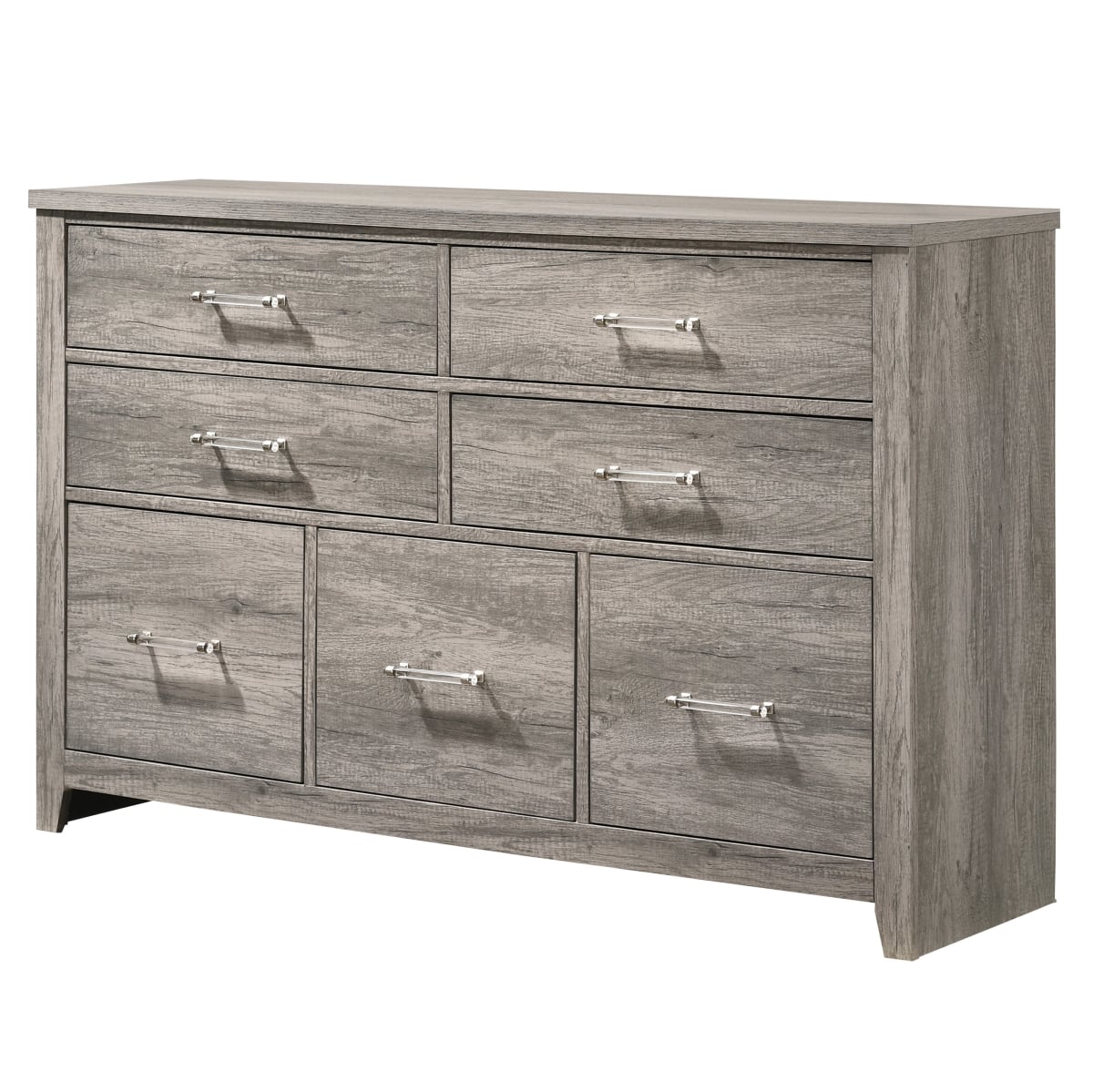 B157-D Wood Dresser, Gray