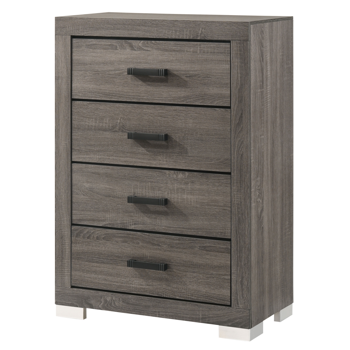 Wood Chest, Gray & Oak