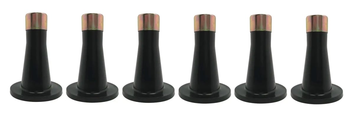 Replacement Bedframe Glides, Black - Set of 6