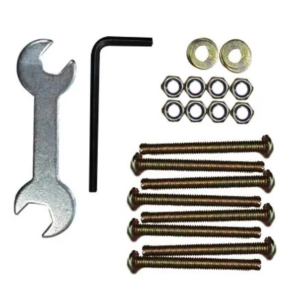 Hardware Set for Headboard & Footboard, Silver