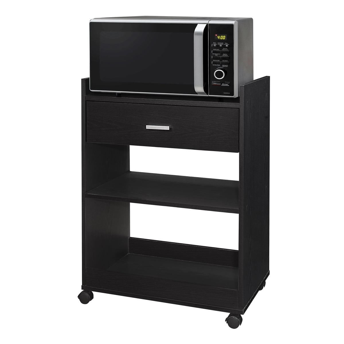 24 x 15 x 32 in. Kitchen Cart, Black