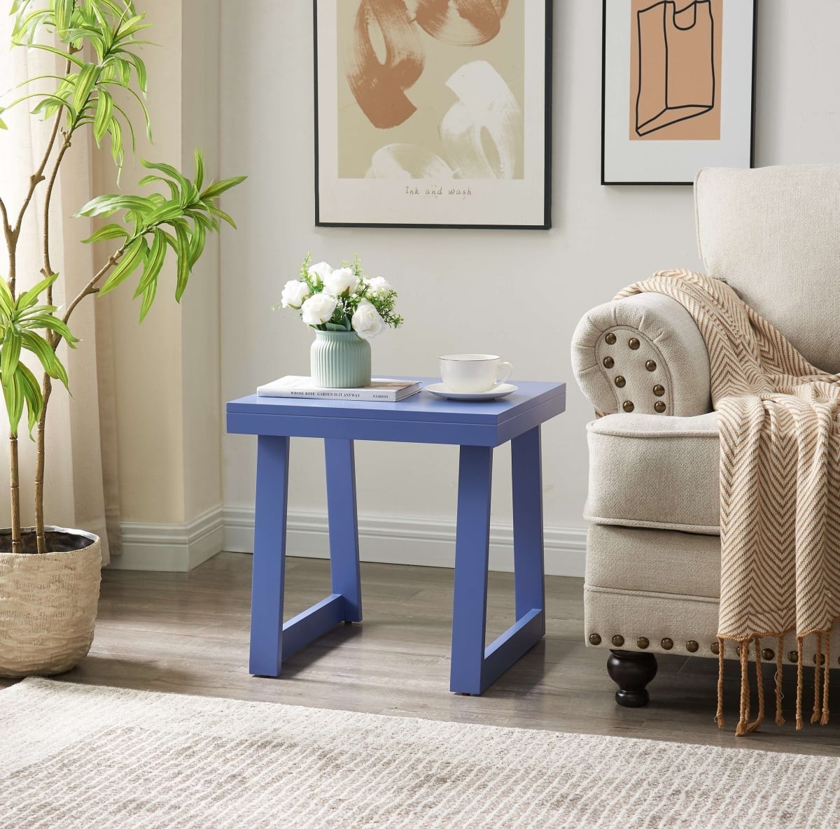 T1179LA-E Charlie End Table, Lavender