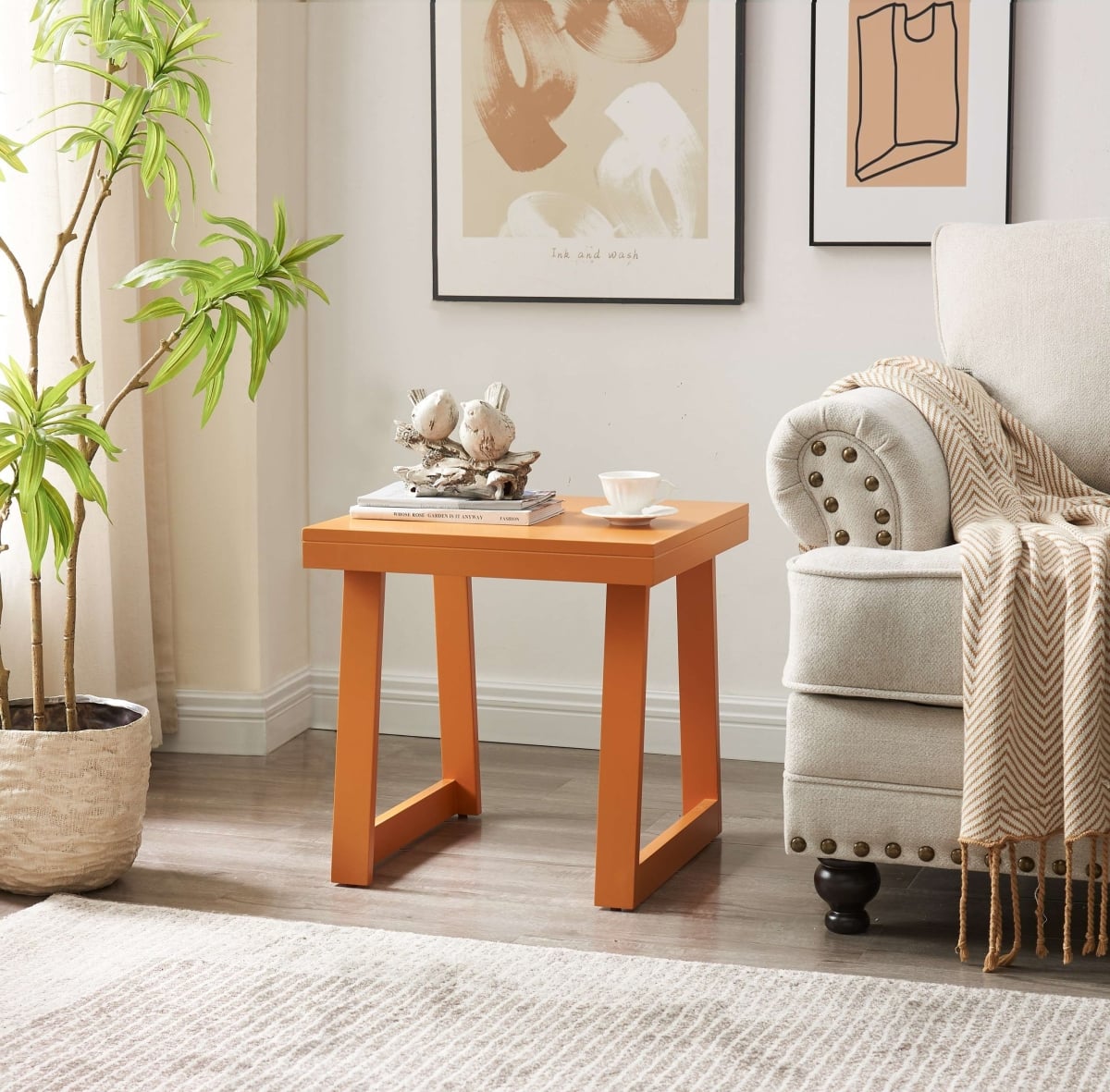 T1179HG-E Charlie End Table, Honey Ginger