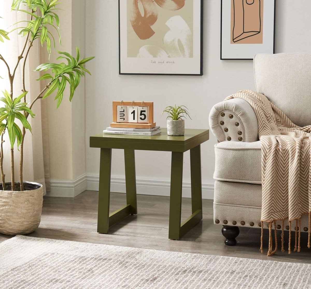 T1179AV-E Charlie End Table, Avocado