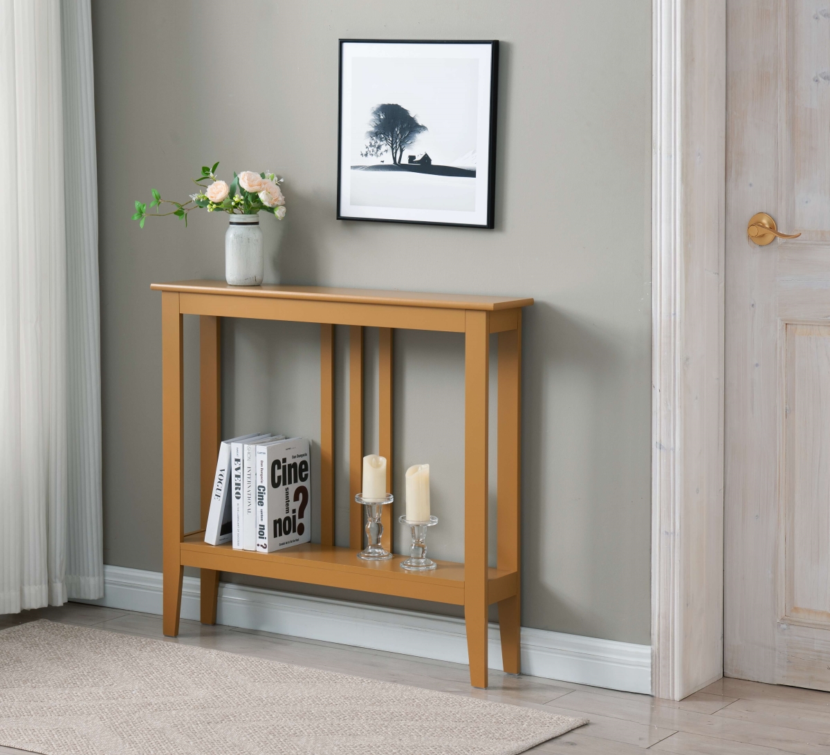 C1153-HM Balfour Console Table, Honey Mustard