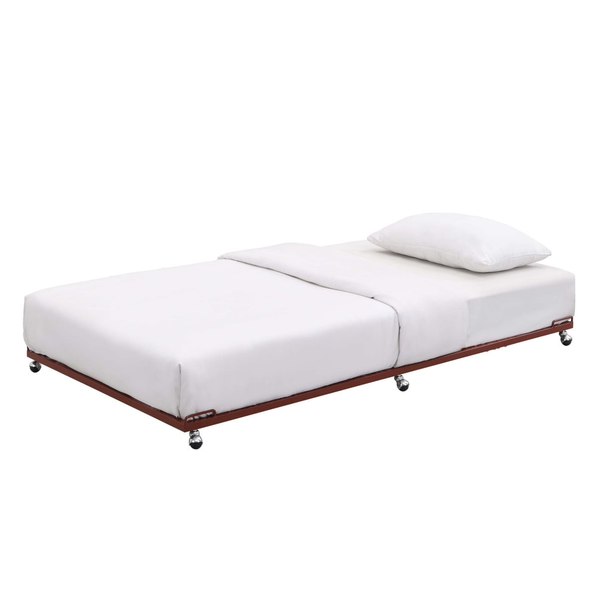TR01-R Bellamy Metal Trundle Bed, Red