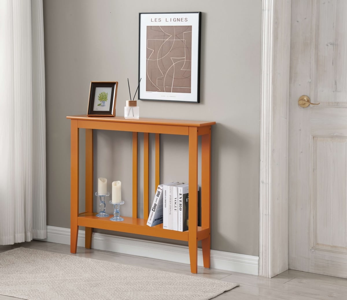 C1153-HG Balfour Console Table, Honey Ginger