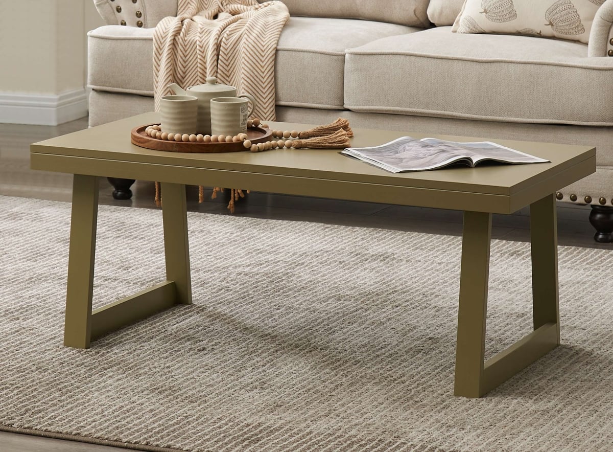 T1179LP-C Charlie Coffee Table, Lemon Pepper
