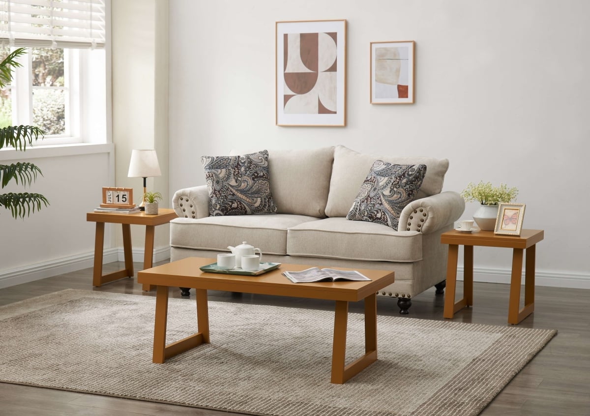T1179HM-C Charlie Coffee Table, Honey Mustard