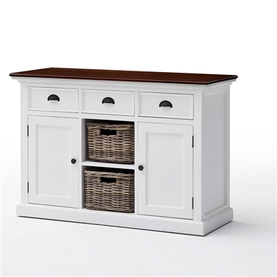 Picture of Infinita 814495017326 Halifax Accent Buffet with 3 Drawers&#44; 2 Doors & 2 Baskets