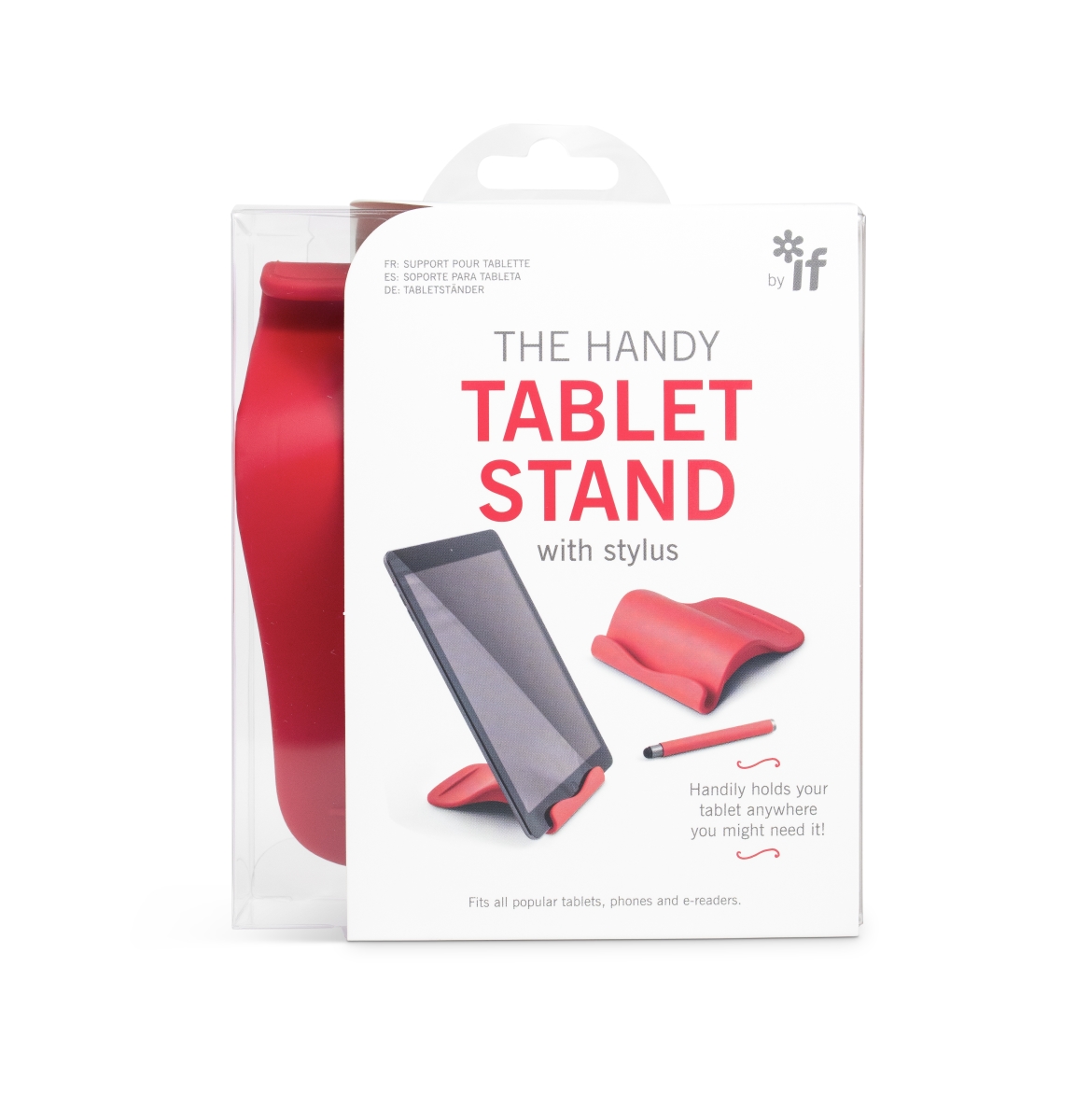 Picture of If USA 32502 The Handy Tablet Stand with Stylus, Red