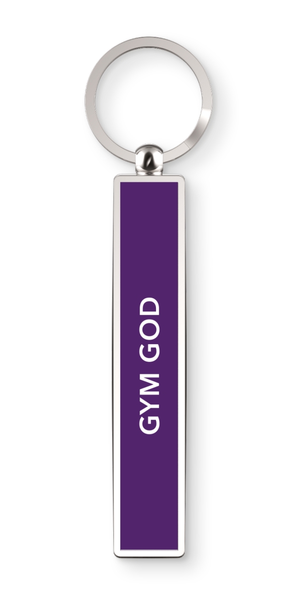 Show Offs Keys Gym God Keyrings, Purple
