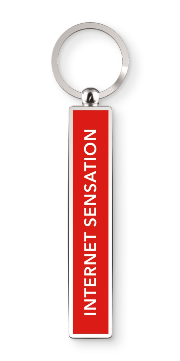 Show Offs Keys Internet Sensation Keyrings, Red