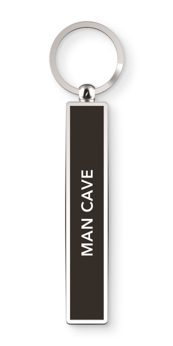 Show Offs Keys Man Cave Keyrings, Black