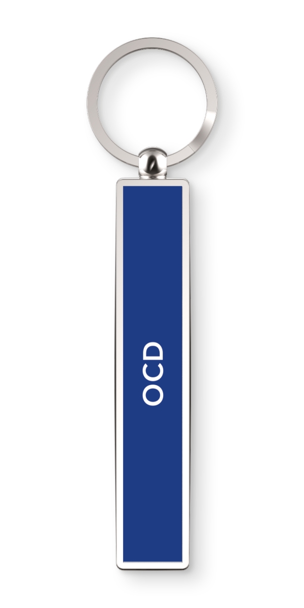 Show Offs Keys OCD Keyrings, Dark Blue