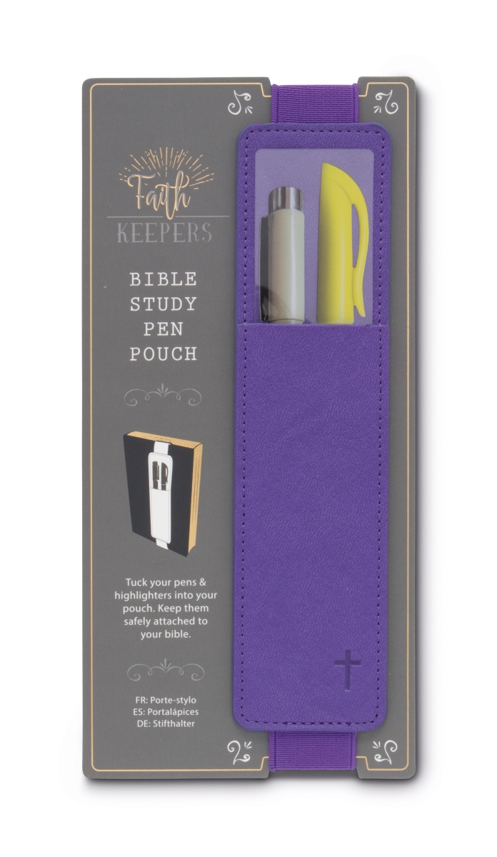 33404 Faith Keepers Bible Study Pen Pouc, Purple