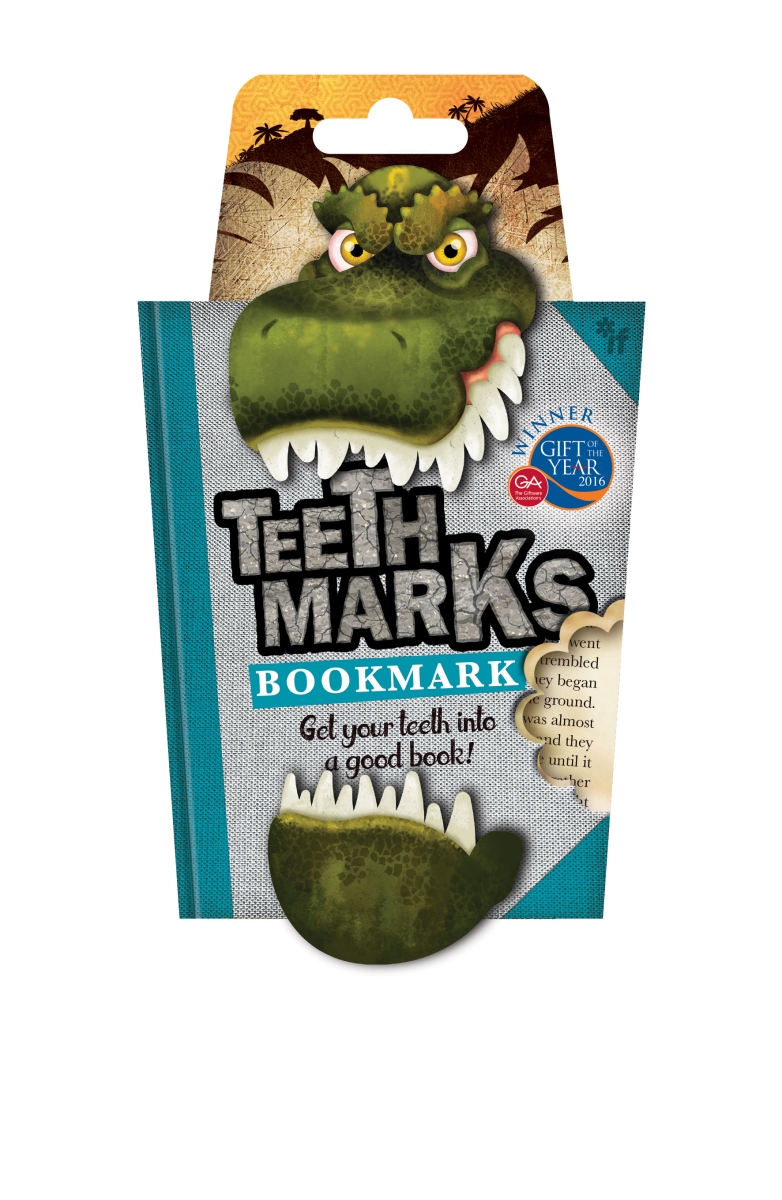 36905 Teethmarks Bookmark, T-Rex