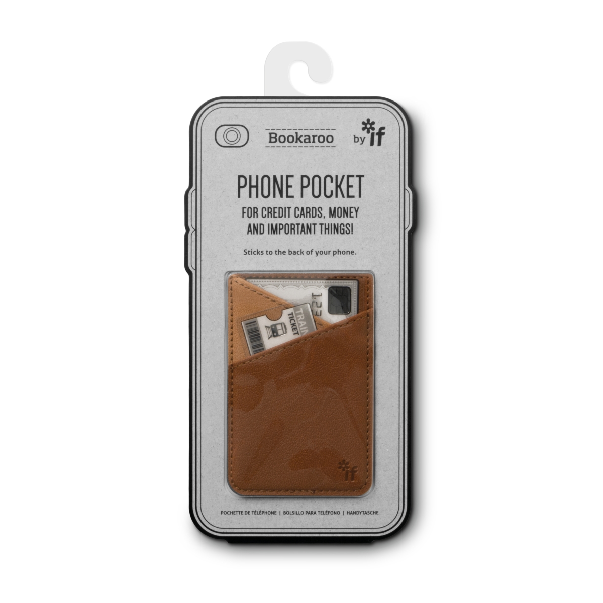 Picture of If USA 40502 Bookaroo Phone Pocket, Brown