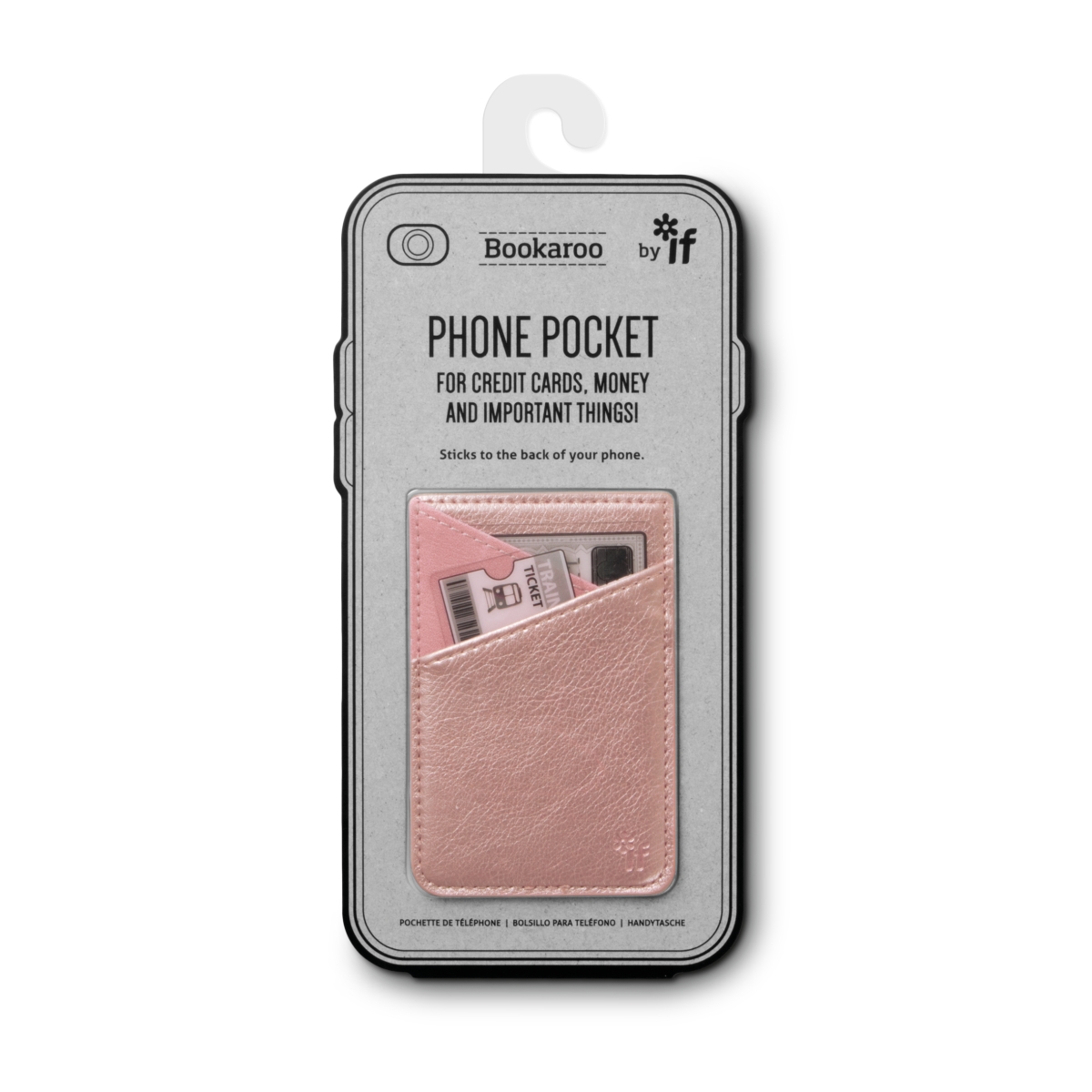 Picture of If USA 40504 Bookaroo Phone Pocket&#44; Rose Gold