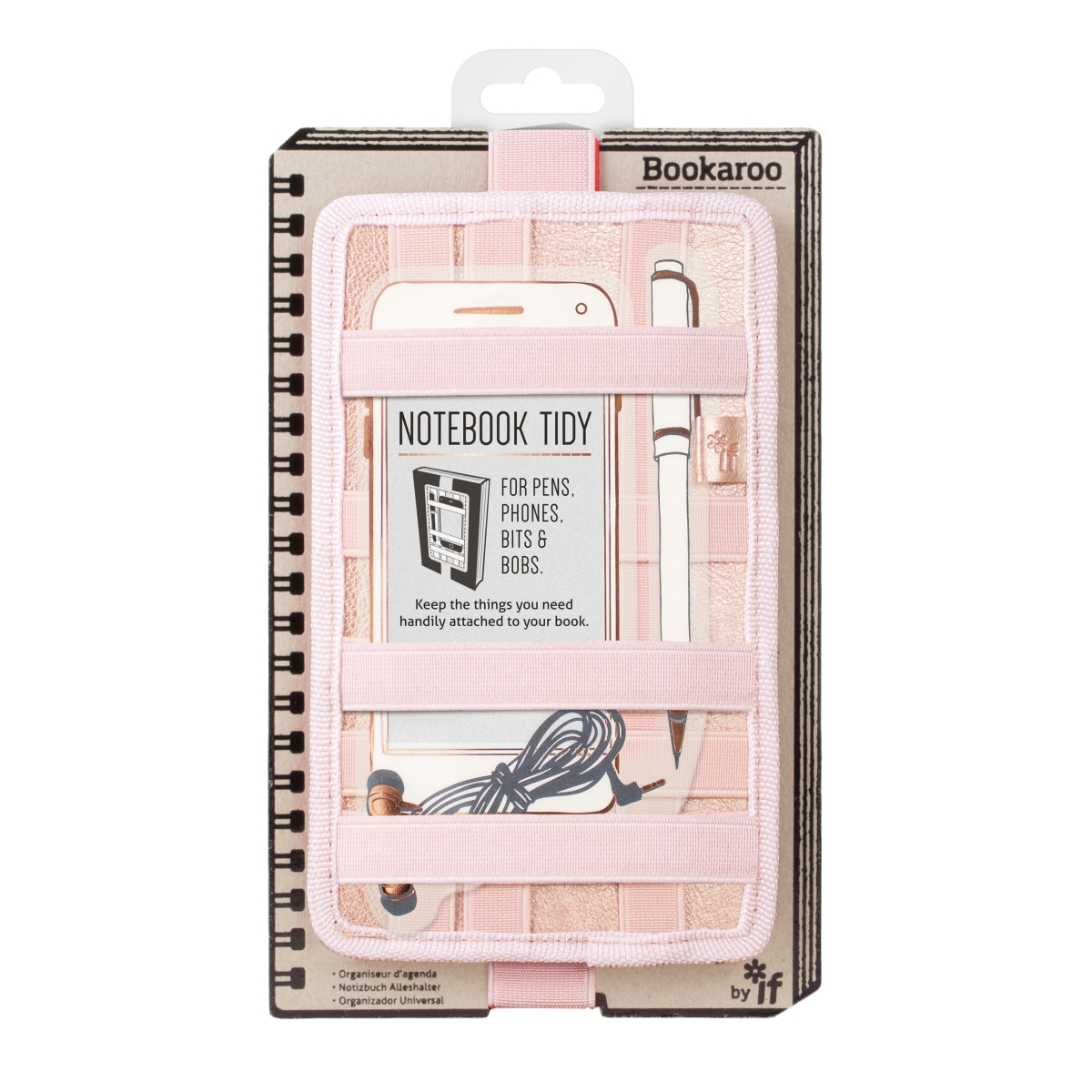 Picture of If USA 40901 Bookaroo Notebook Tidy Cases, Rose Gold