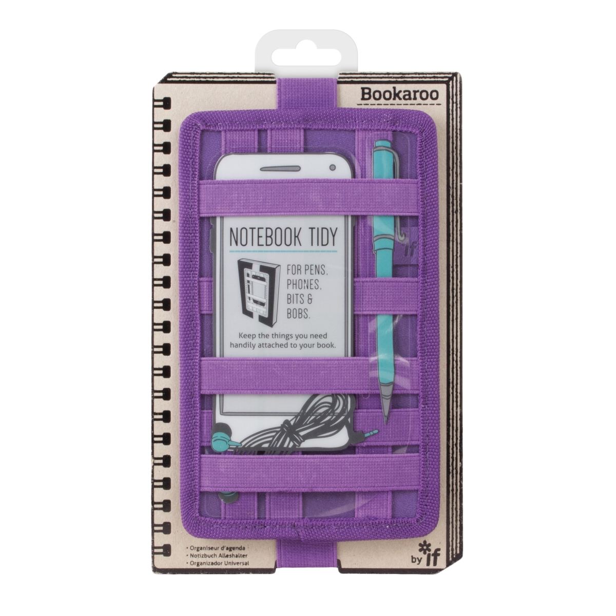 Picture of If USA 40904 Bookaroo Notebook Tidy Cases, Purple