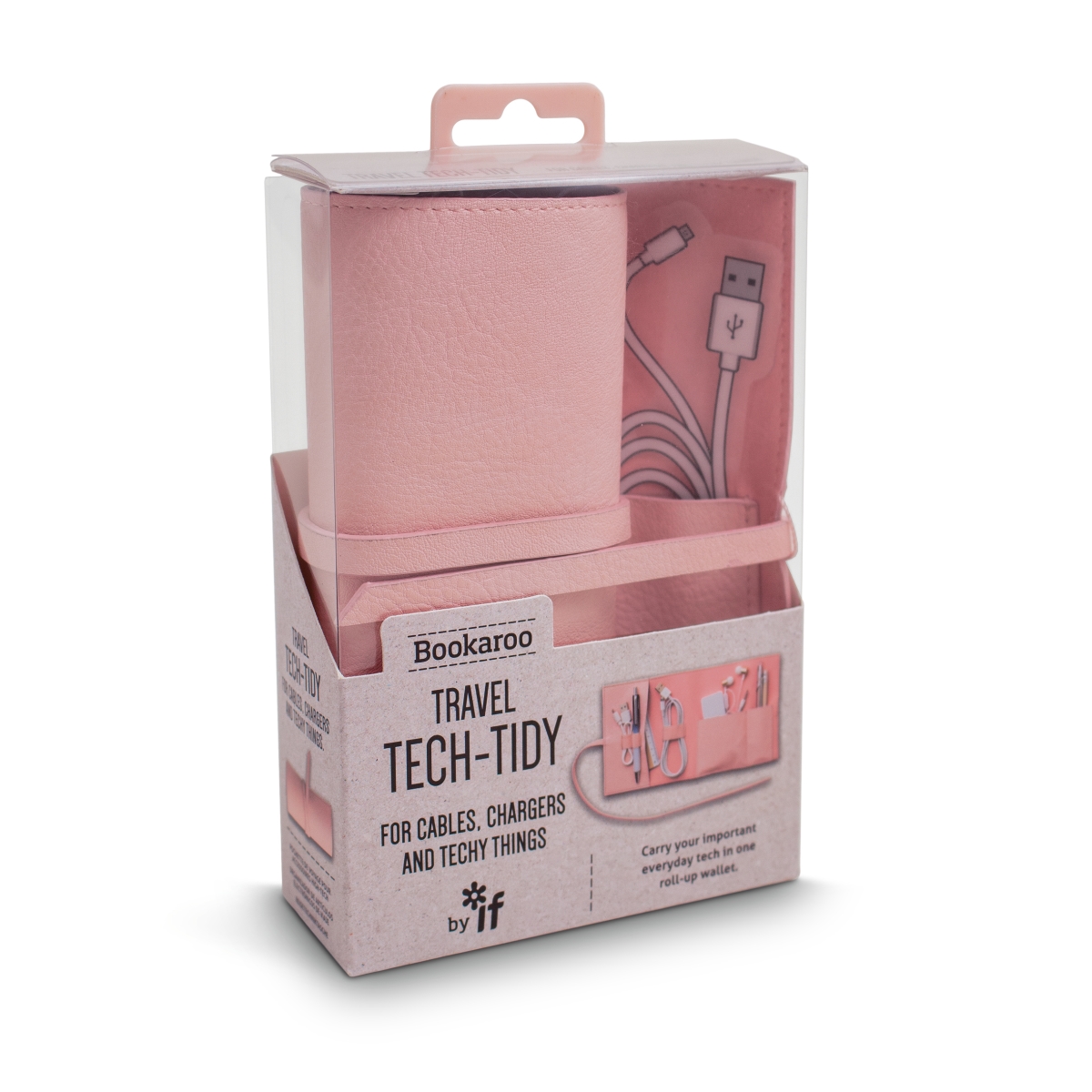 Picture of If USA 41003 Bookaroo Travel Tech Tidy Cases&#44; Pink