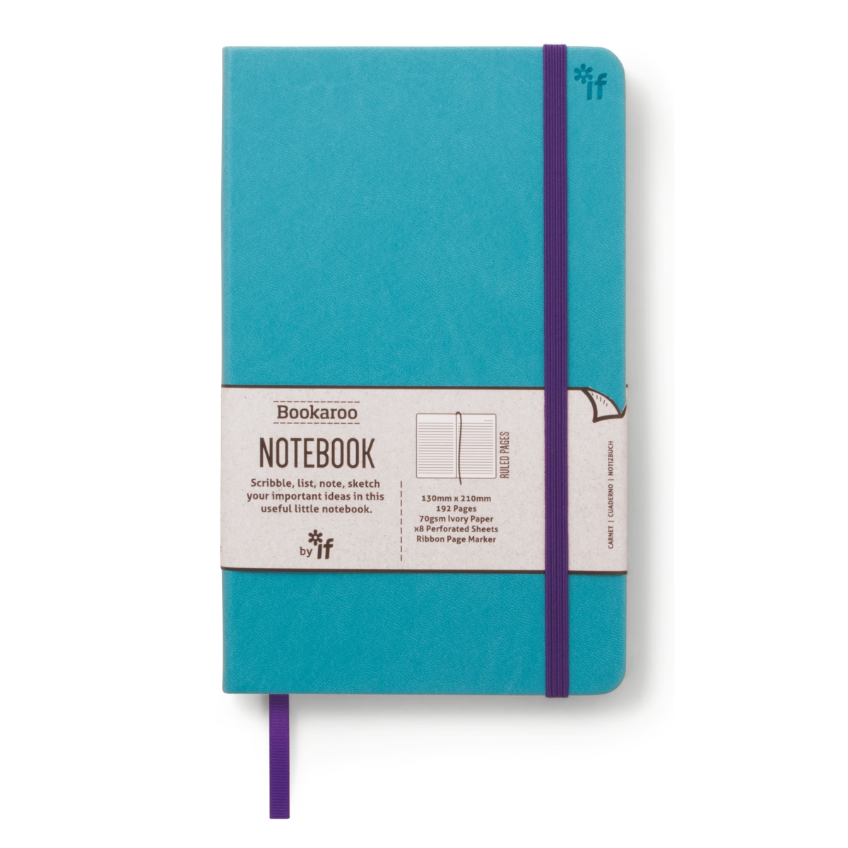 43201 Bookaroo Notebook, Turquoise